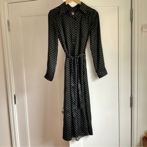 A.P.C. Myriam belted silk shirt dress